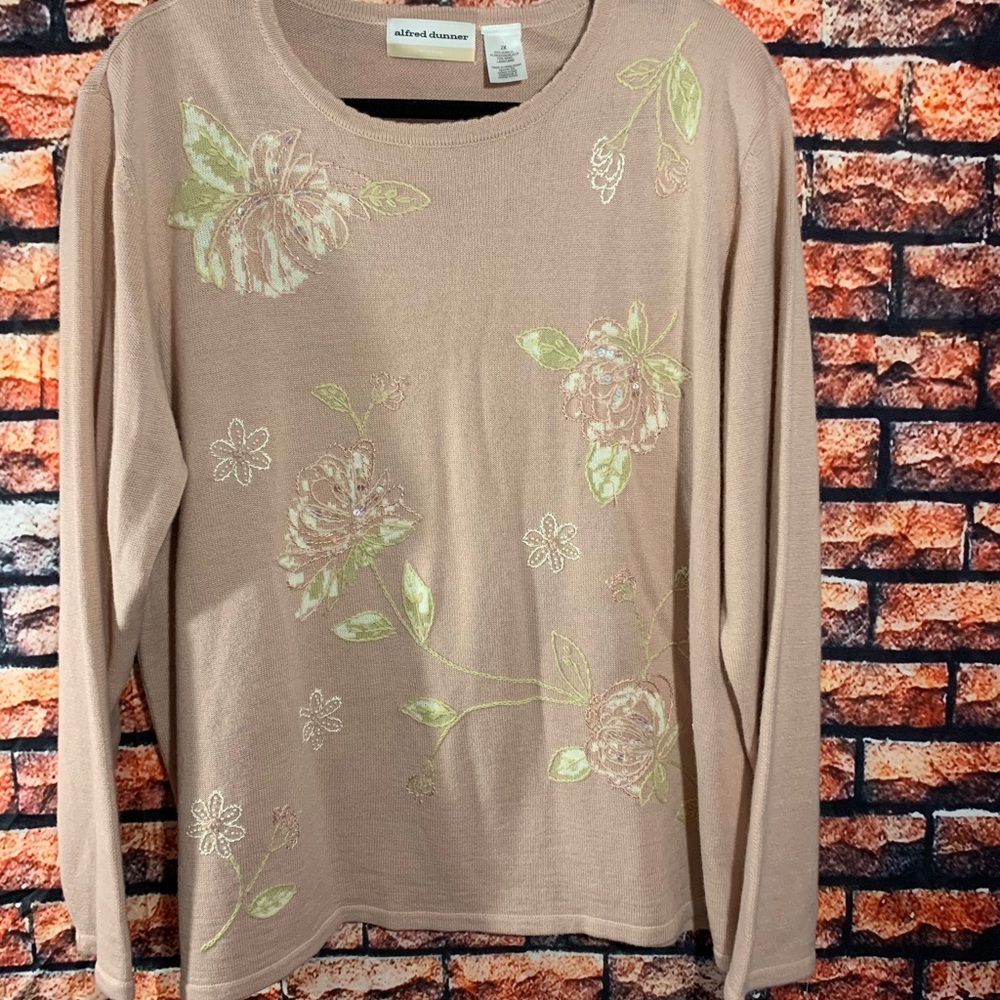 Alfred Dunner Pretty in Pink Sweater